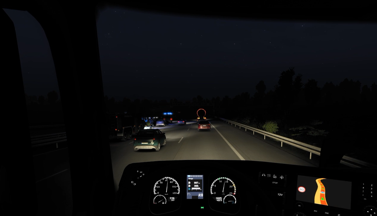 An accident on the Autobahn near Osnabrück